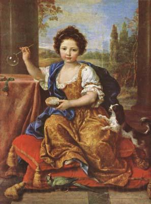 Pierre Mignard Girl Bloing Soap Bubbles (mk08)